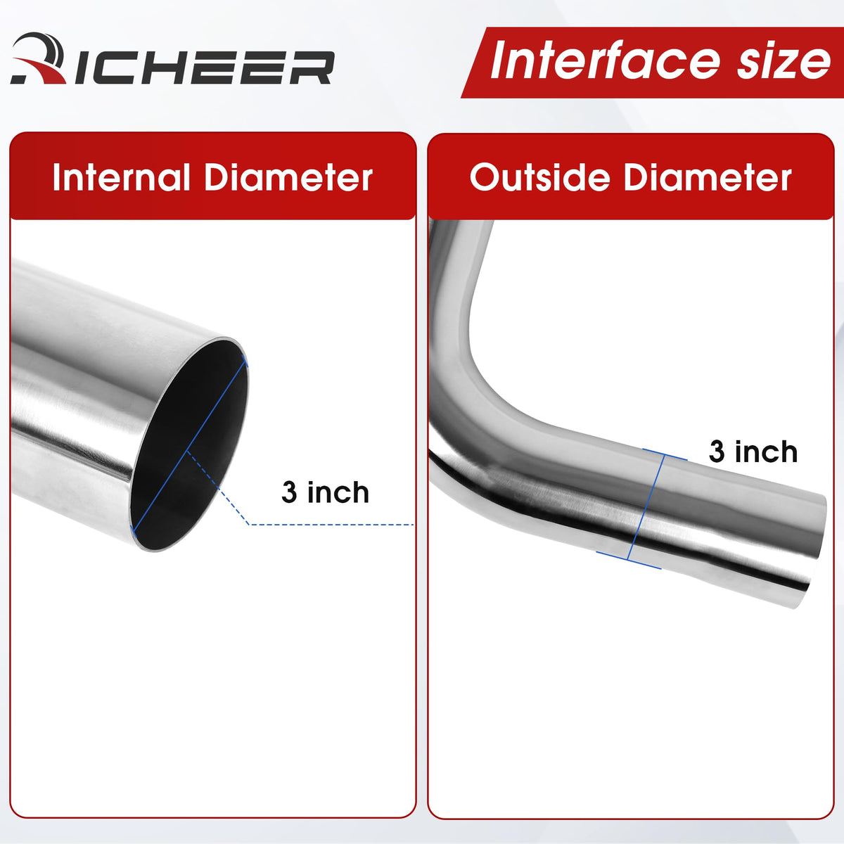 Richeer close-up of polished stainless surface highlighting corrosion resistance