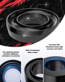 Richeer detailed view of pre-installed heat-treated 12.9 grade studs for secure, long-lasting mounting