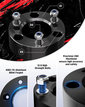 Richeer heat-treated 12.9 studs preinstalled on kit for secure, reliable mounting