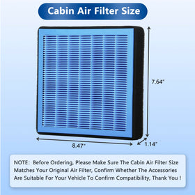 RICHWEI cabin filter in vehicle interior setting, enhances passenger air comfort