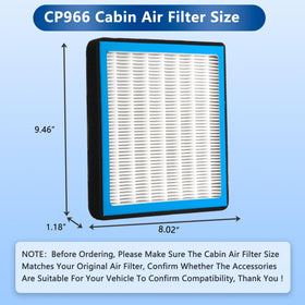 RICHWEI CP966 in truck interior illustrating fresher cabin air