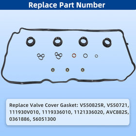 RICHWEI gasket set fitted to valve cover illustrating correct installation and leak prevention