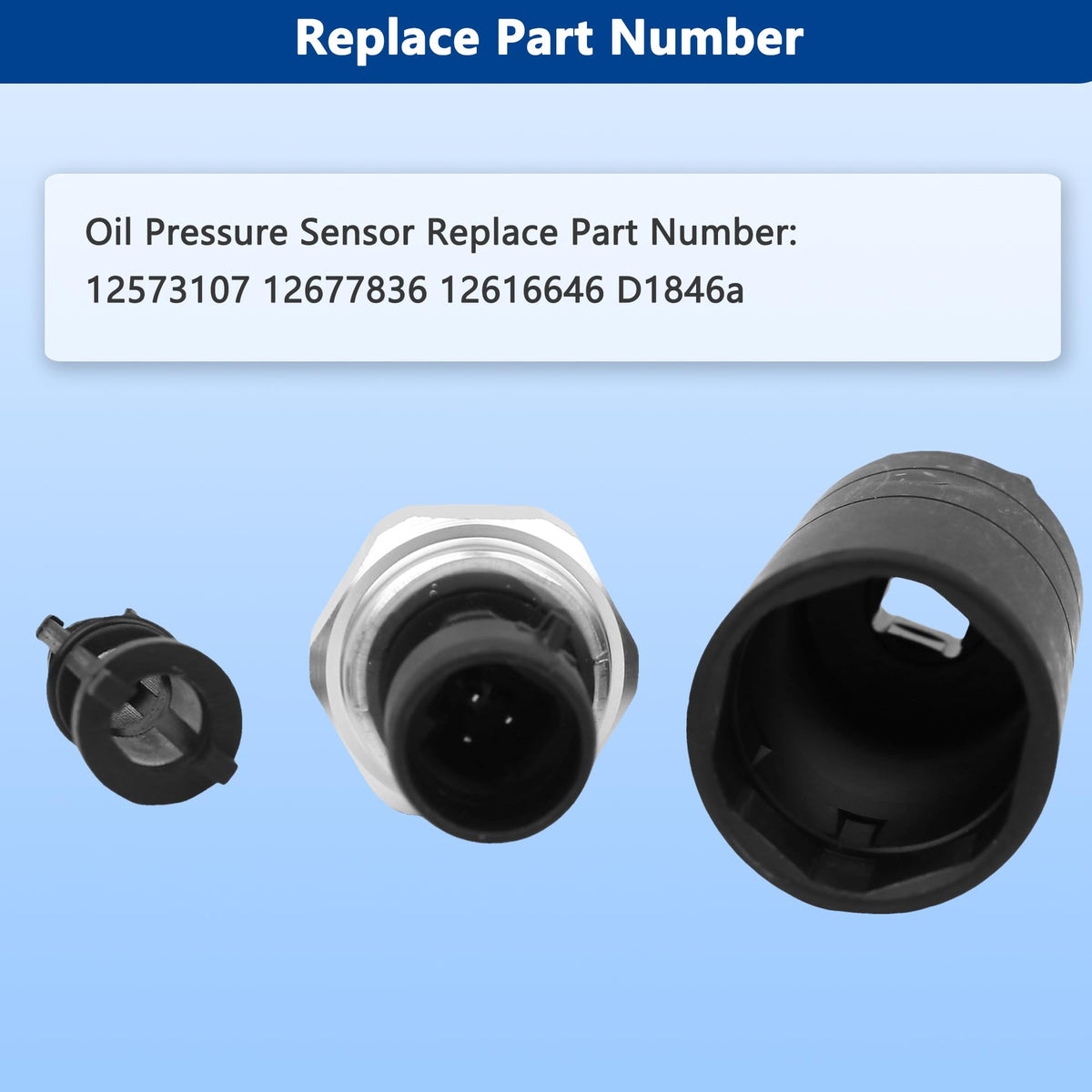 RICHWEI sensor installed in engine bay demonstrating correct placement and fitment