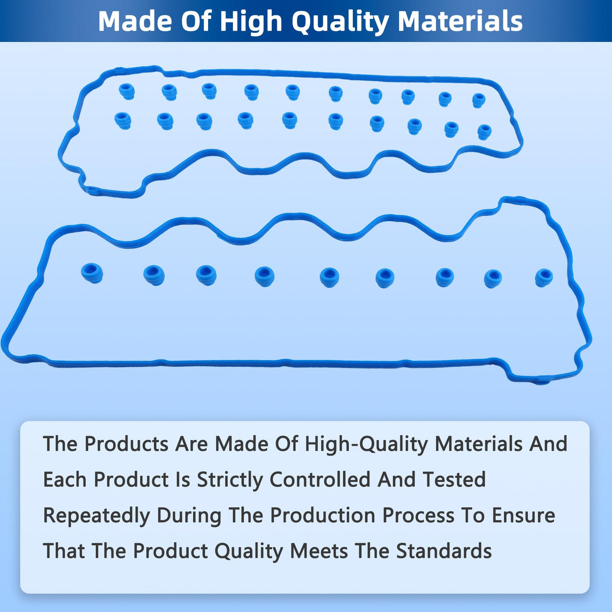 RICHWEI packaged gaskets with printed compatibility list for confident selection