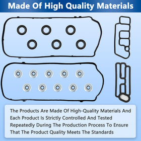 RICHWEI gasket set next to common tools showing scale and easy DIY replacement