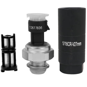 RICHWEI oil pressure sensor front view showing connector and body, ensures accurate readings