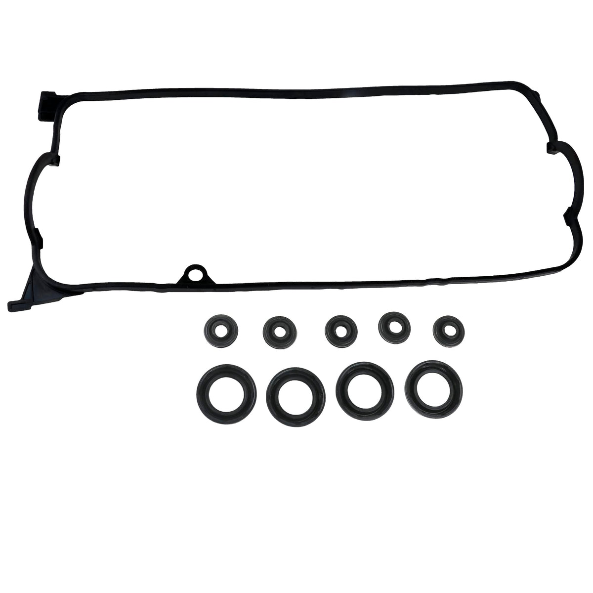 RICHWEI gasket kit contents laid out to show included pieces for complete valve cover service