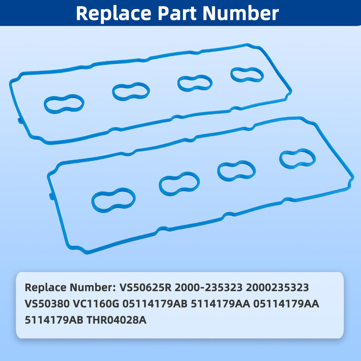 RICHWEI gasket installed on a V8 engine showing clean fit and leak prevention