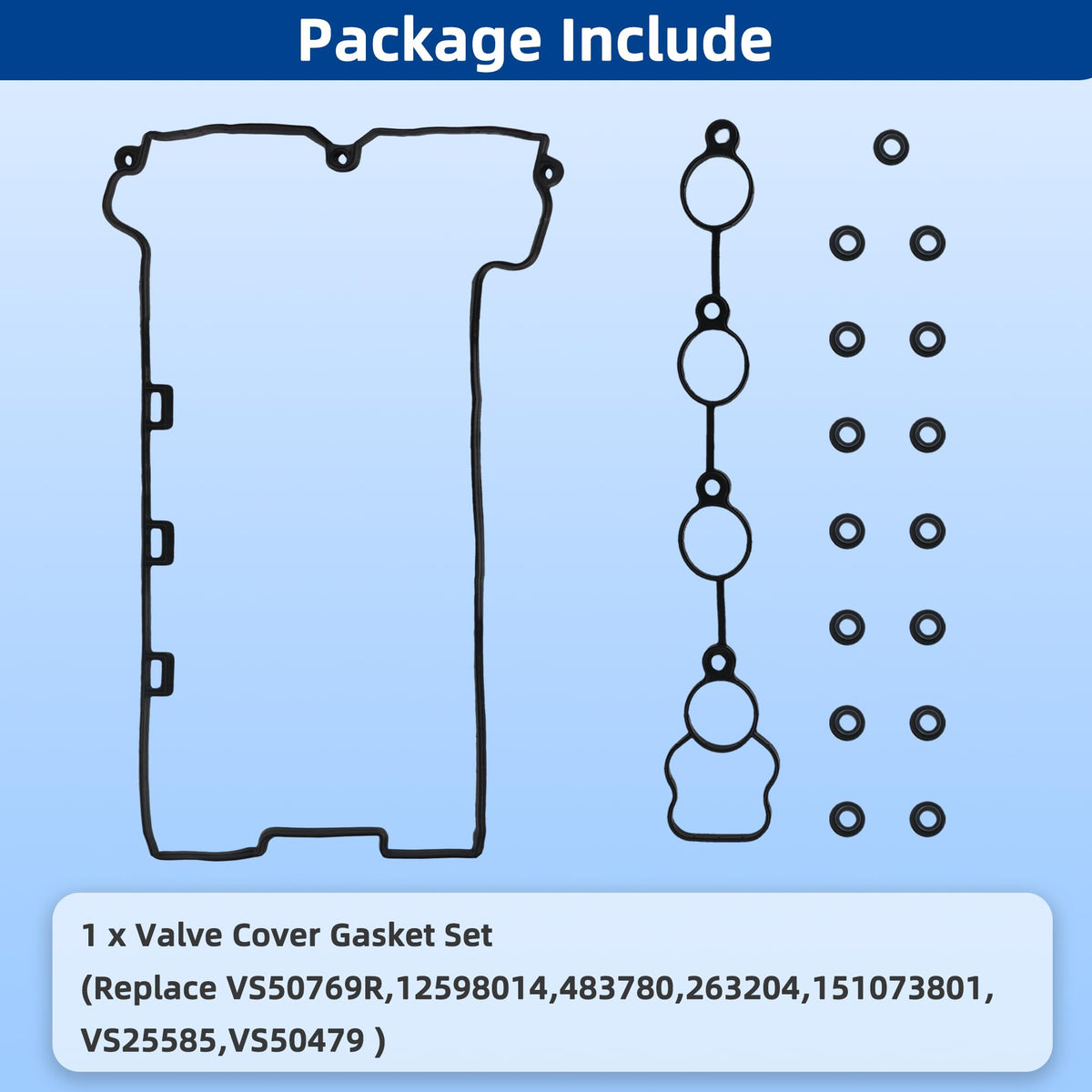 RICHWEI gasket detail at spark plug well preventing oil fouling of ignition components