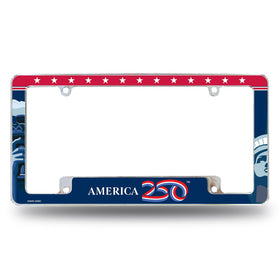 Rico Industries front view showing chrome plate frame and patriotic 250th design for visual impact