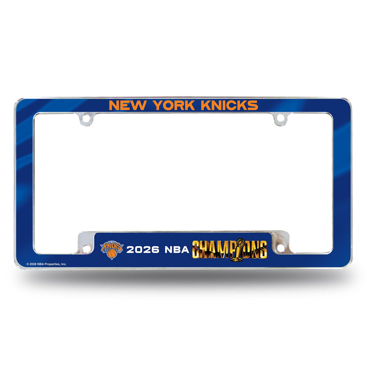 Rico Industries Knicks chrome frame front view showing bold team graphics and durability