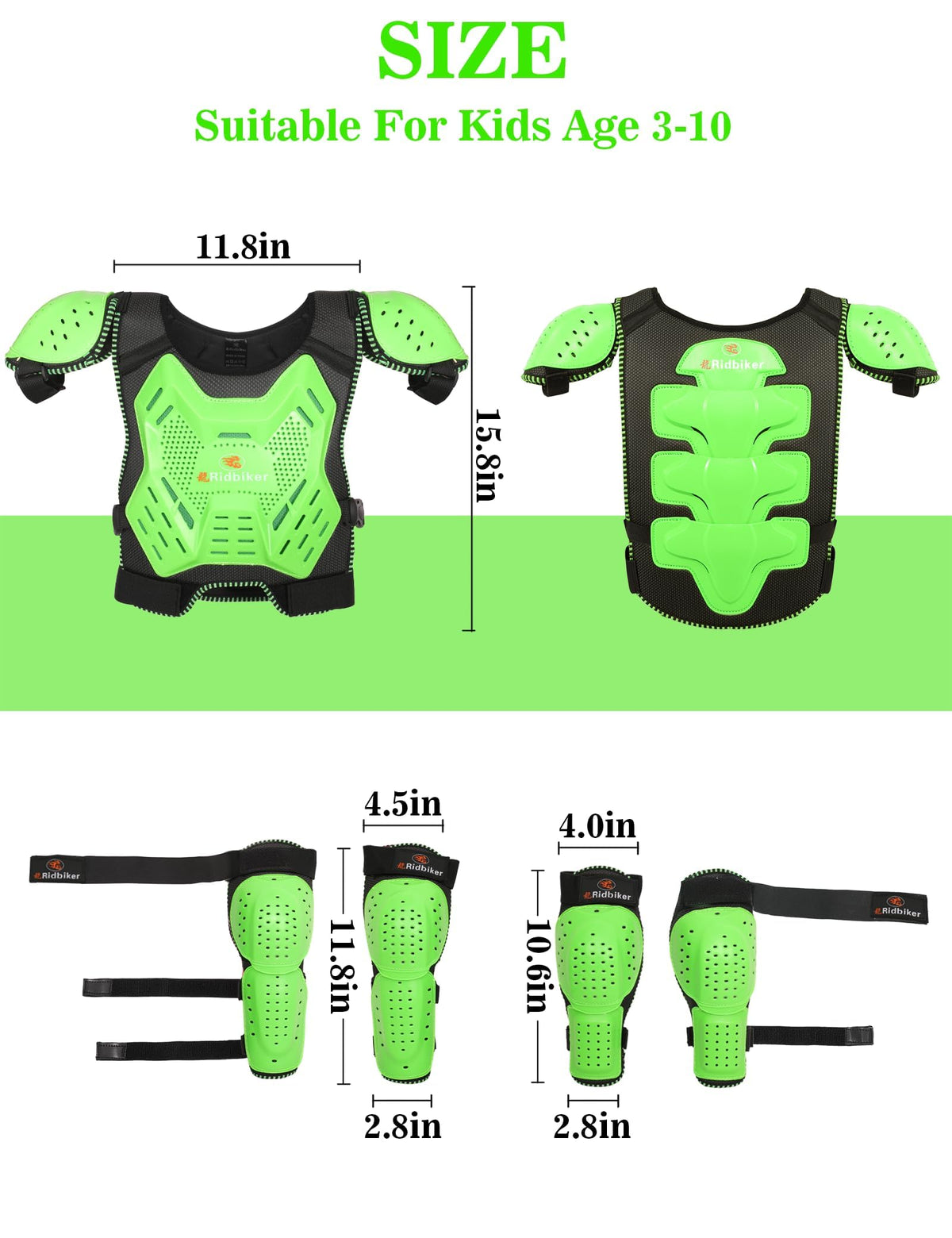 RIDBIKER armor on child riding bike demonstrating mobility and confidence
