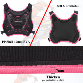 RIDBIKER elbow pad close-up showing adjustable straps for secure fit