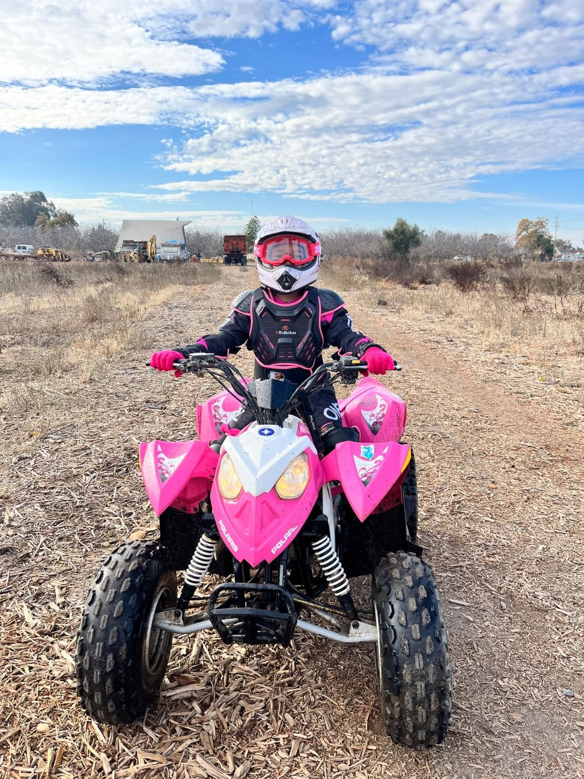 RIDBIKER full set worn on child riding mountain bike for real use