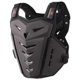 RIDBIKER front view of vest showing protective coverage and comfort