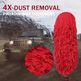 RIDE KINGS detached mop head folded for compact storage and trunk convenience