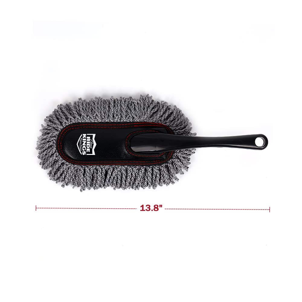 RIDE KINGS duster next to a hand to show length and size for scale