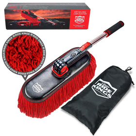 RIDE KINGS front view of kit packaging showing included duster and handle for immediate use