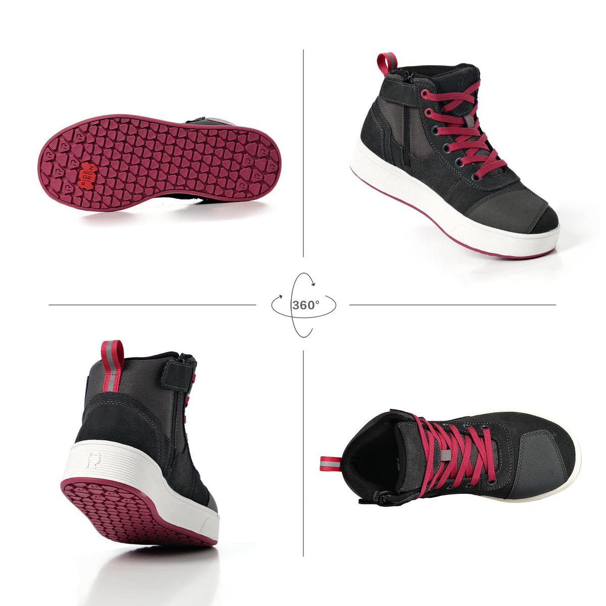 RIDEIRON ankle and heel guards providing added impact protection