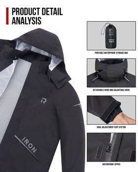 RIDEIRON leg zipper and widened seat for easy movement and removal