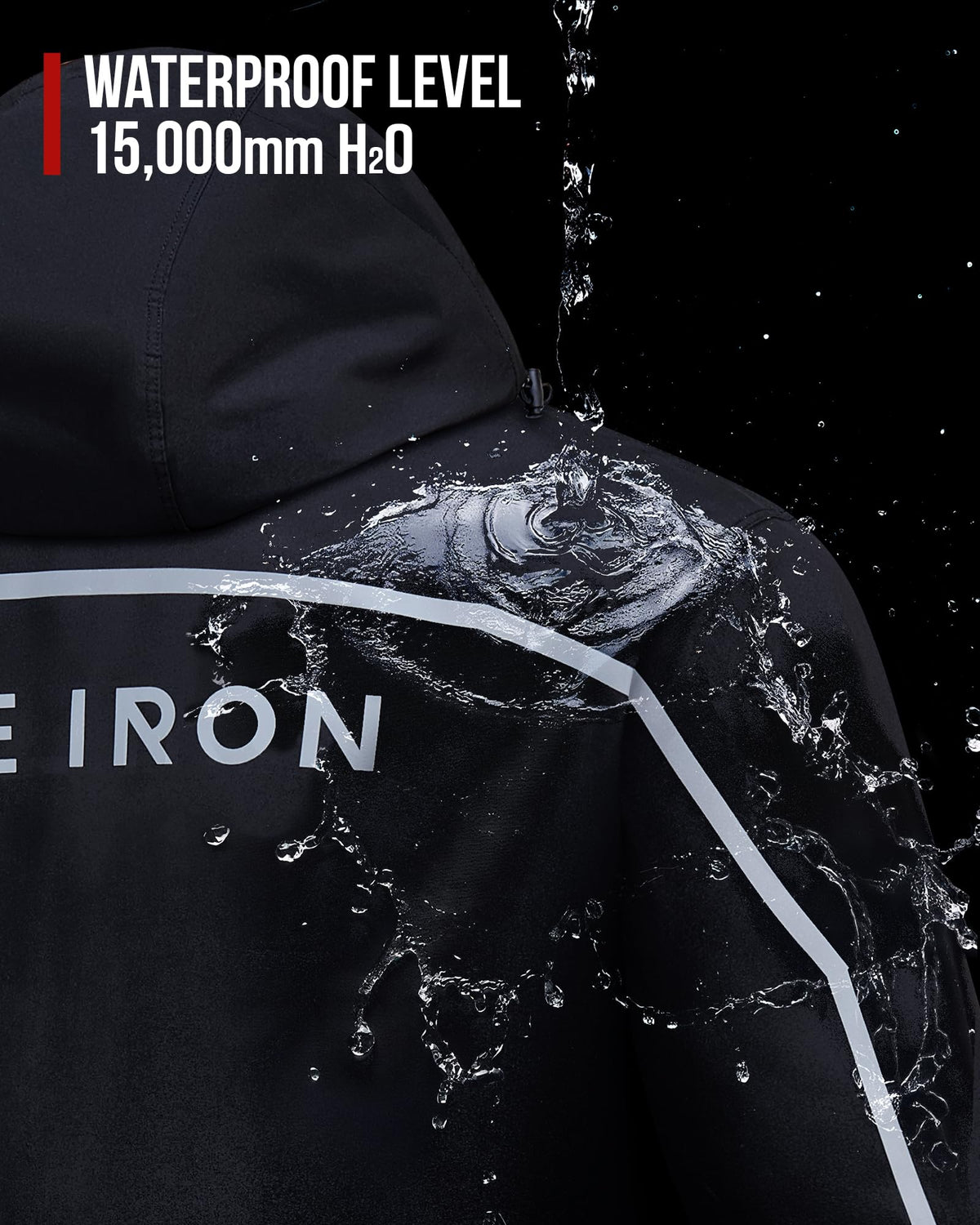 RIDEIRON taped-seam closeup proving waterproof seam sealing benefit