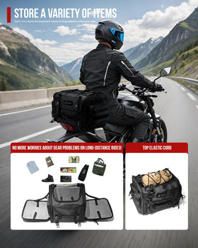 RIDEIRON internal zippered mesh pocket organizing small valuables