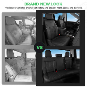RIDEPOSH armrest storage and jump seat open showing functional access