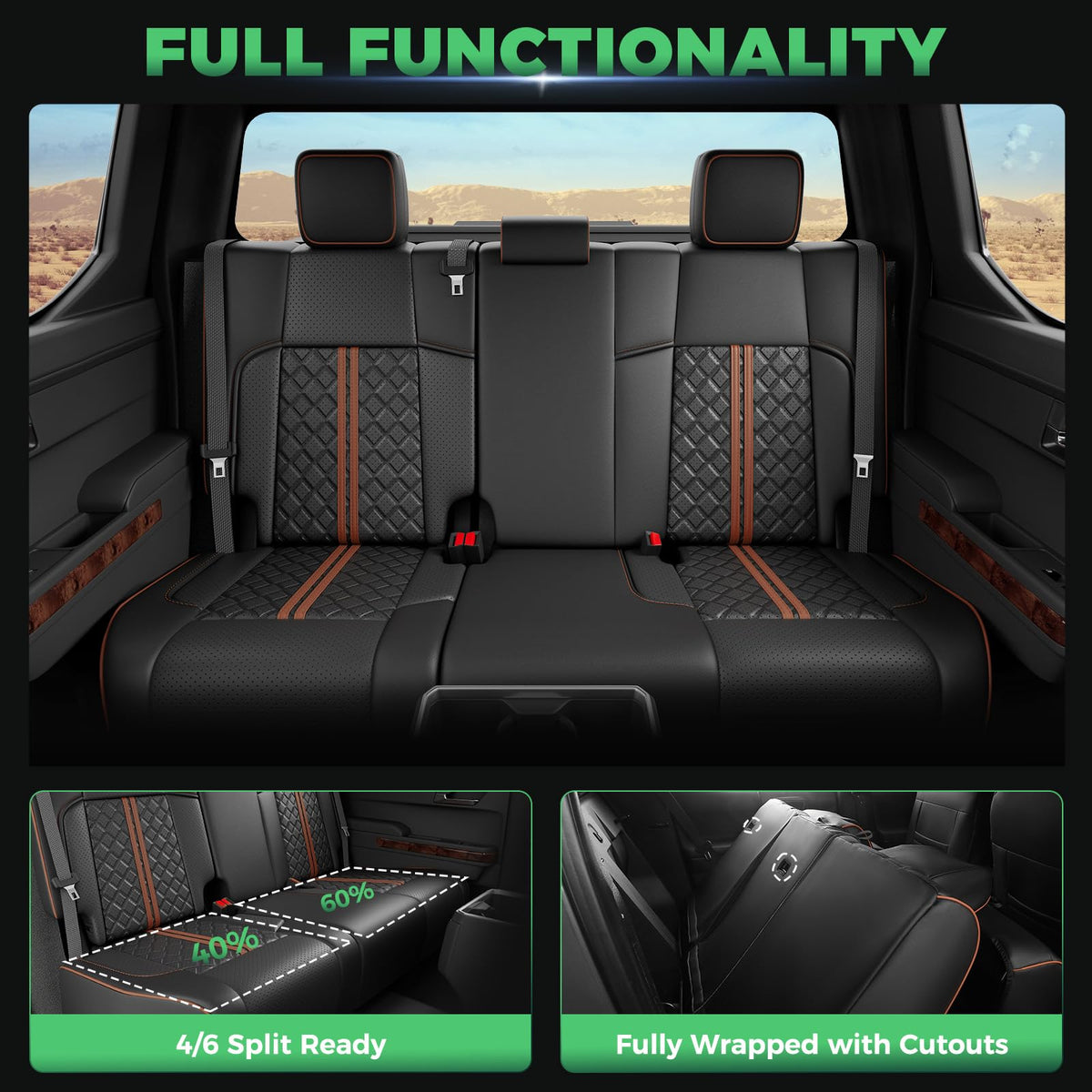 RIDEPOSH center console and armrest cover fitted to Tacoma providing coordinated protection