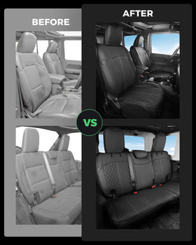 RIDEPOSH headrest and armrest detail preserving factory functionality