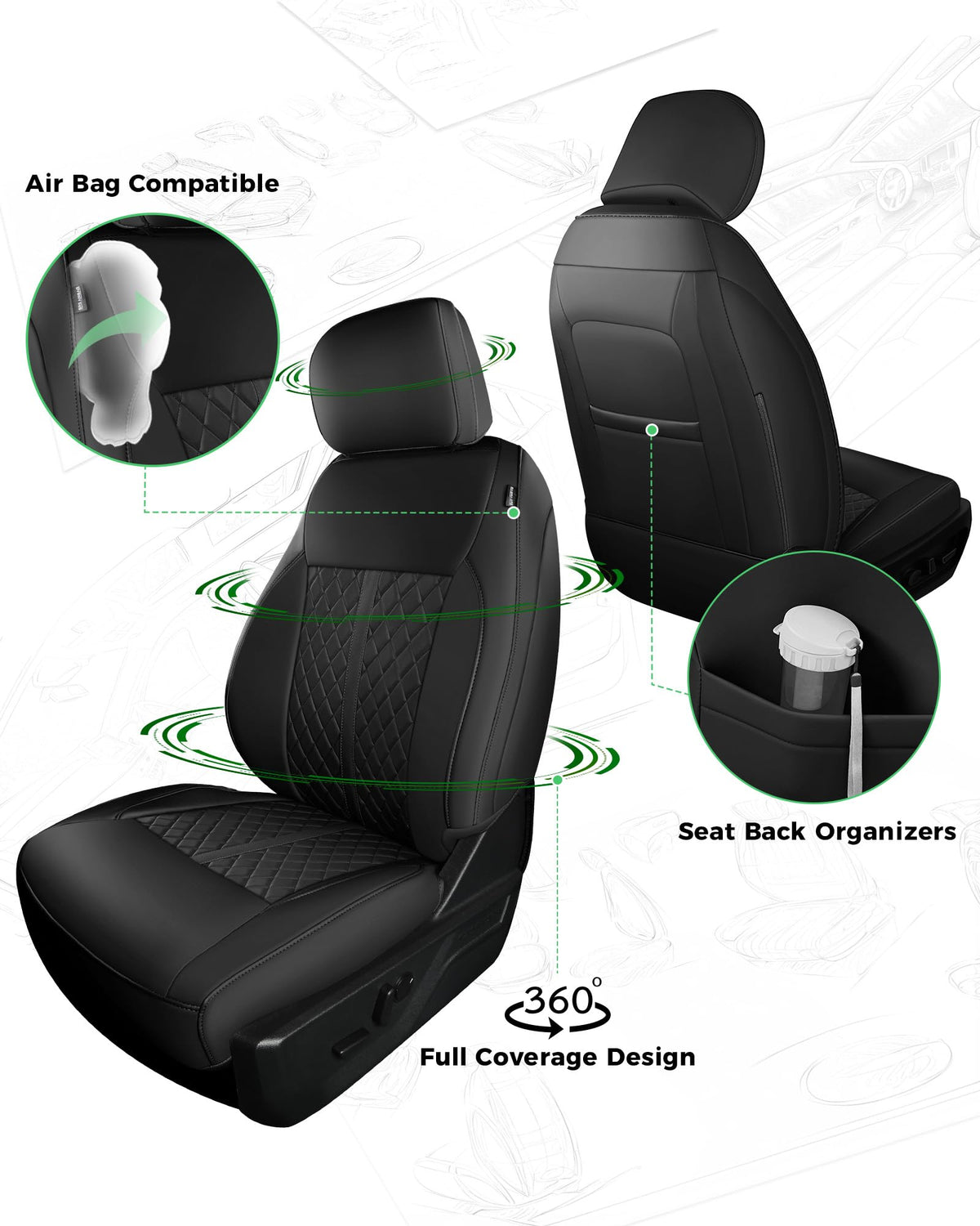 RIDEPOSH side profile demonstrating snug seat contour fit benefit