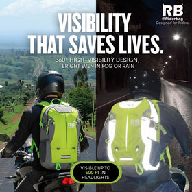 riderbag helmet holder in use keeps helmet secure and hands free while parked