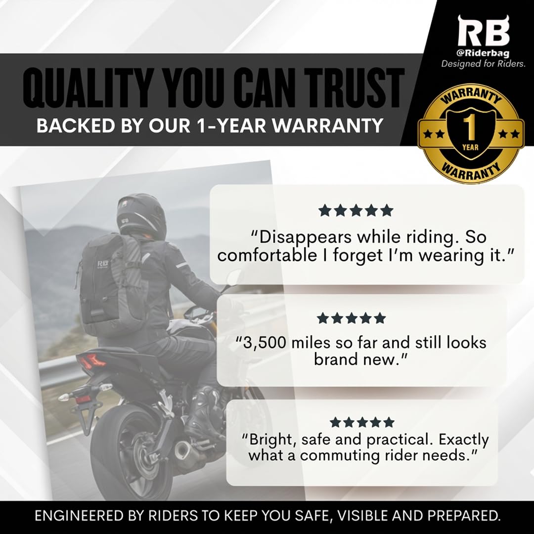 riderbag ventilated back padding improving airflow and rider comfort