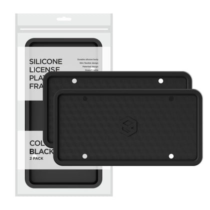 Rightcar Solutions front view showing sleek black frame protecting plate