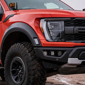 RIGID INDUSTRIES close-up of polycarbonate lens highlighting durability benefit