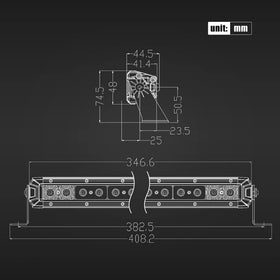 Rigidhorse size comparison showing 12-inch scale for easy fitment planning