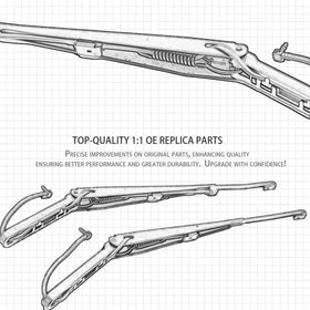 RigidWire wiper arm next to ruler showing correct length for fitment