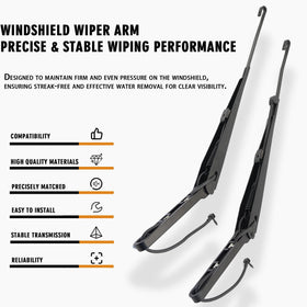 RigidWire wiper arm finish detail showing corrosion-resistant coating benefit