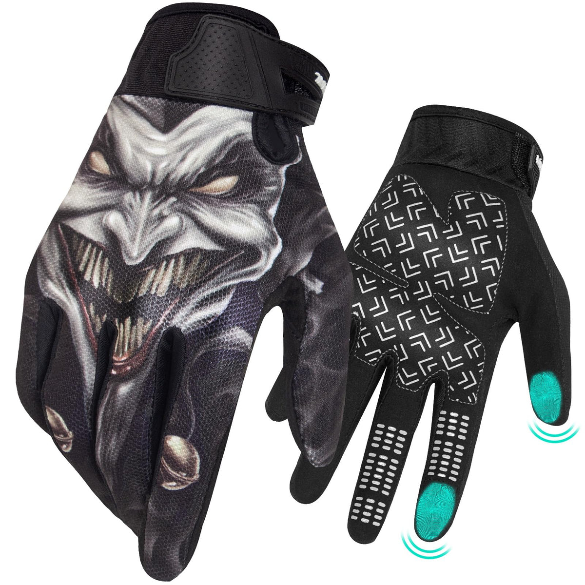 RIGWARL gloves front view showing design and durable materials for confident rides
