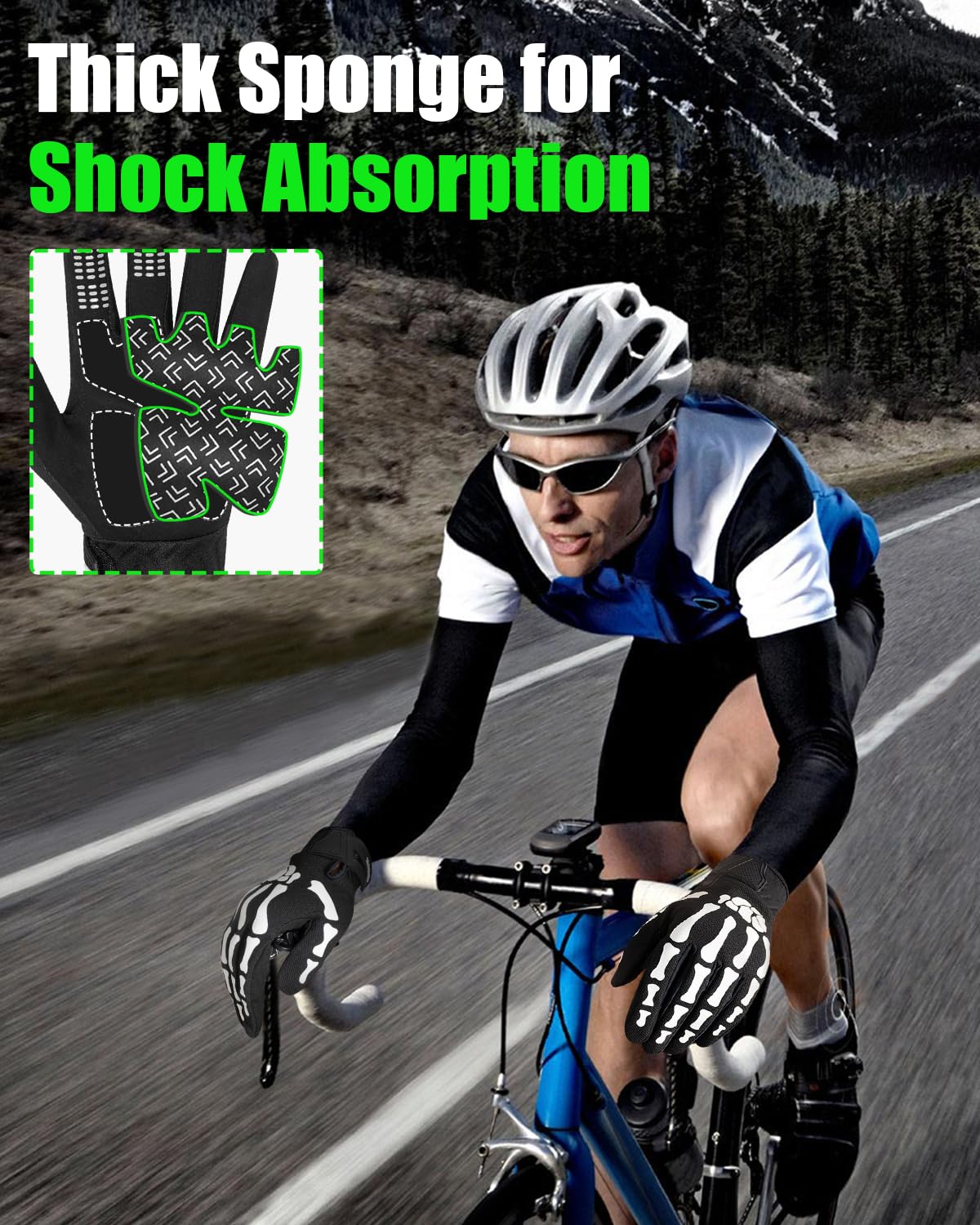 RIGWARL glowing skeleton pattern in darkness enhancing night visibility
