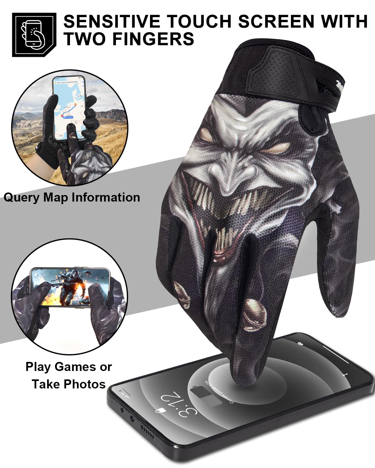 RIGWARL palm close-up with silicone print providing enhanced non-slip grip
