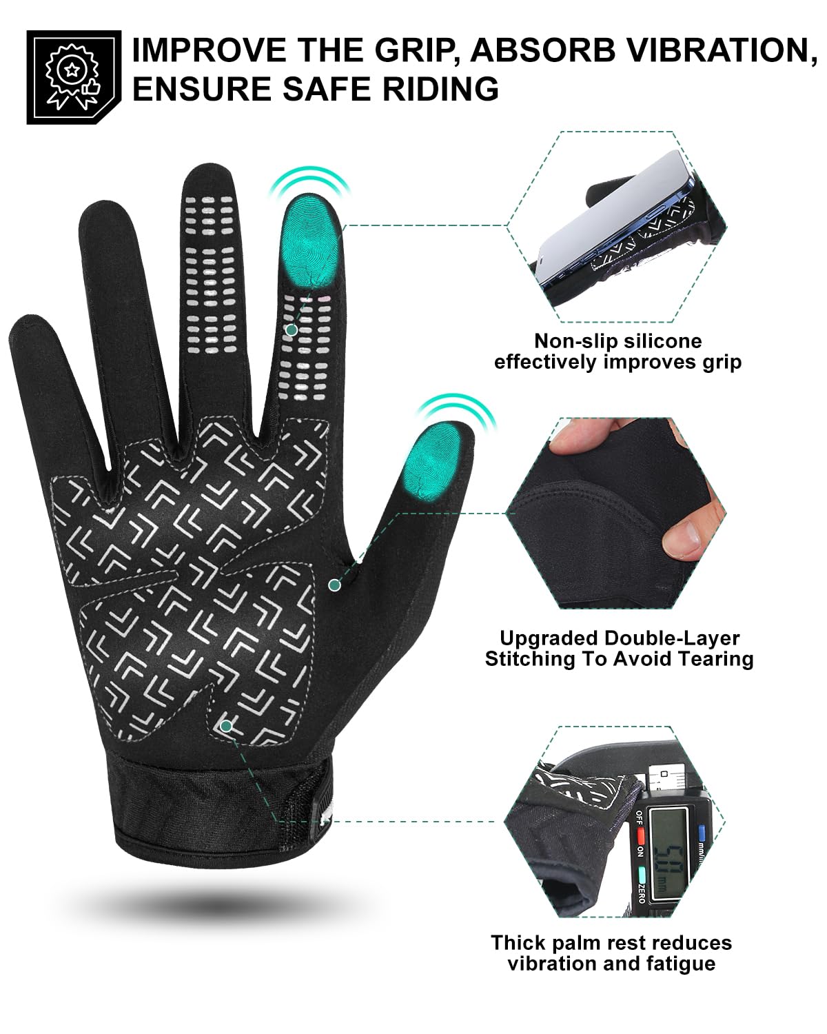 RIGWARL conductive thumb and index for touchscreen convenience