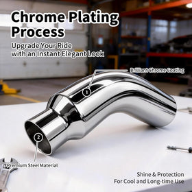 RILMATON close-up of chrome finish highlighting rust-resistant surface