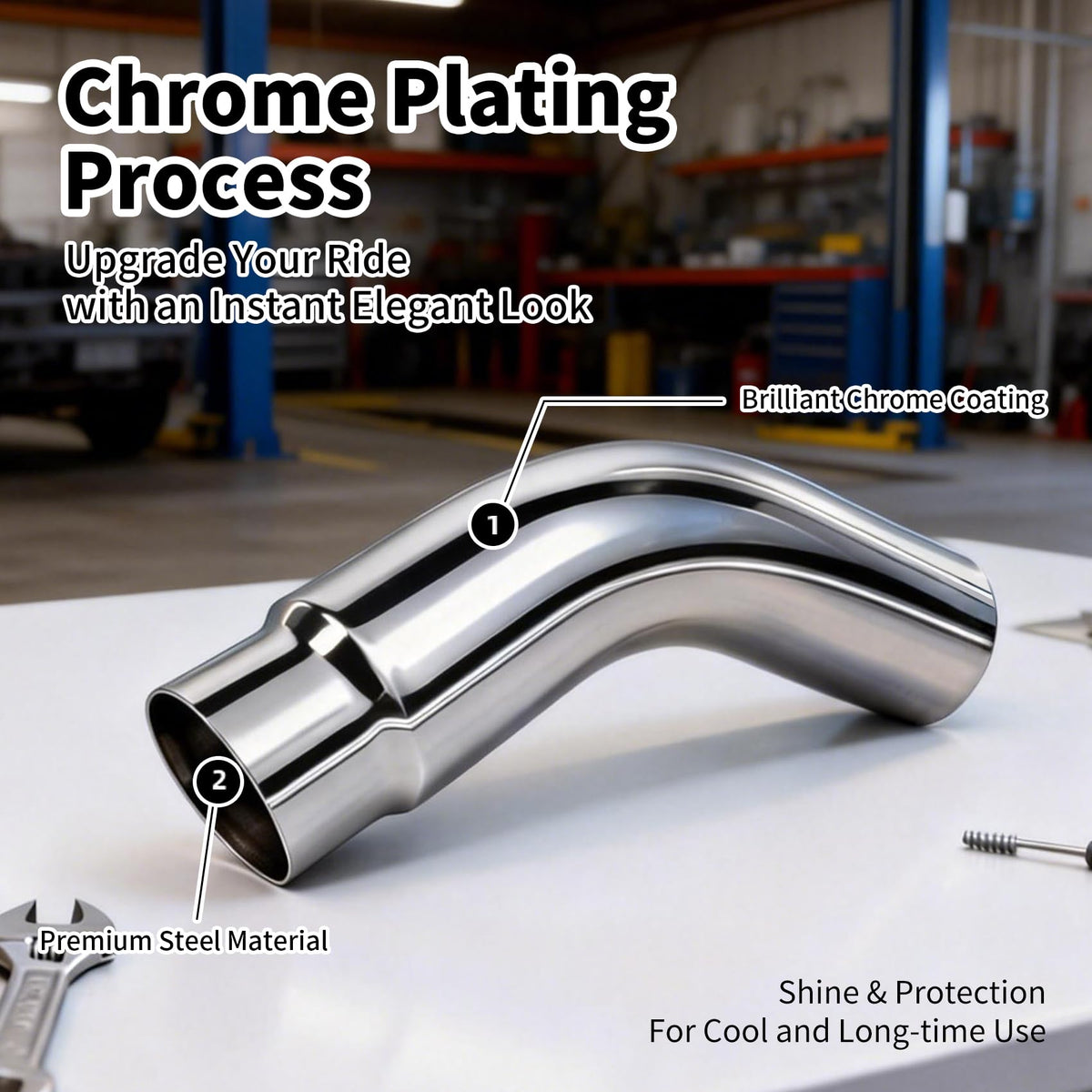 RILMATON stainless steel clamp detail showing secure clamp-on installation