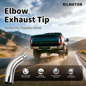 RILMATON side profile of 135° elbow demonstrating space-saving routing
