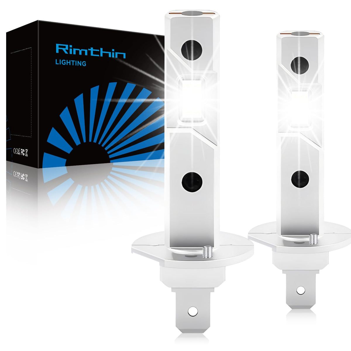 rimthin H1 front view showing bulb shape and bright output benefit