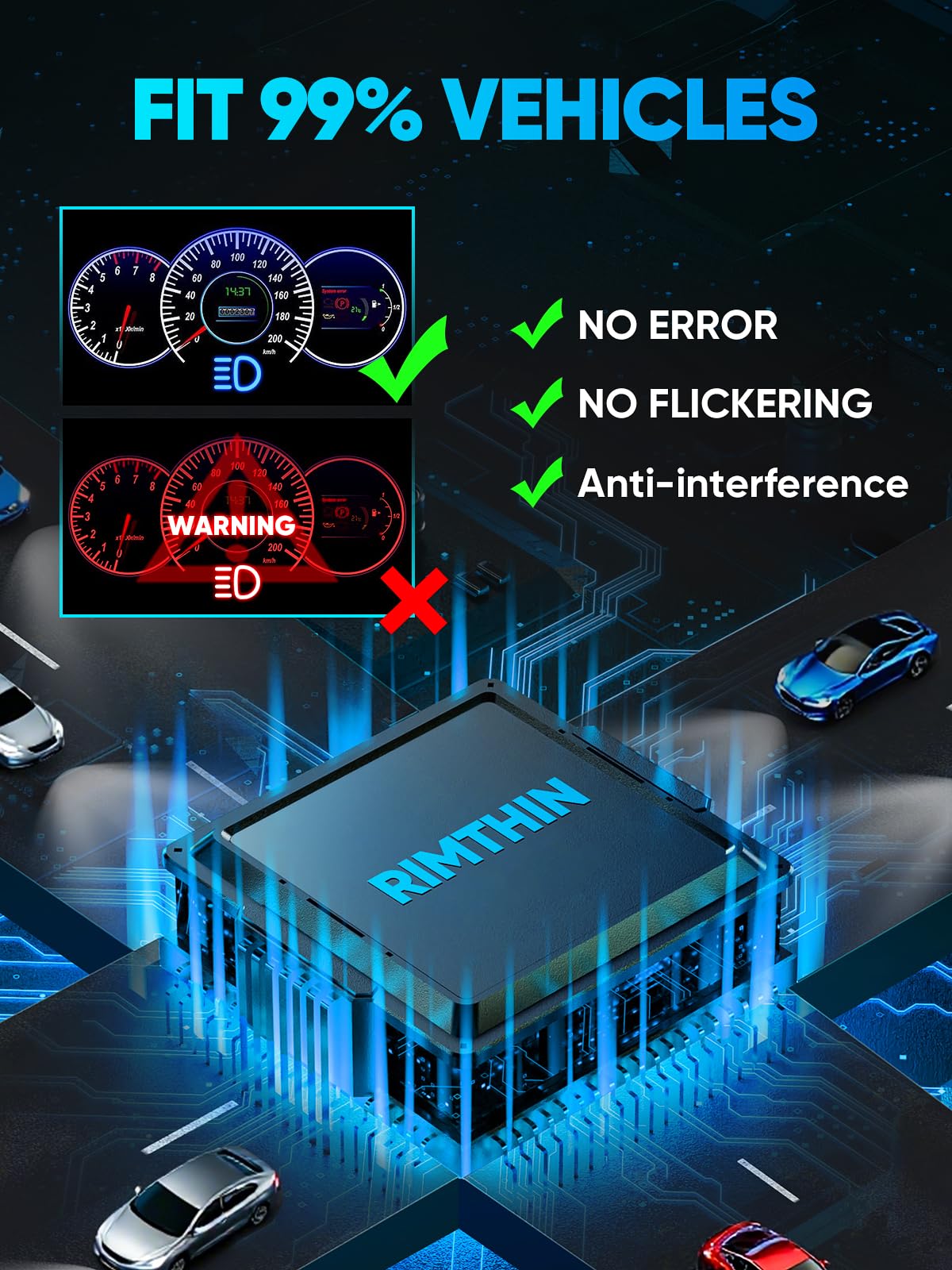 rimthin product label and specs sticker displaying fitment information