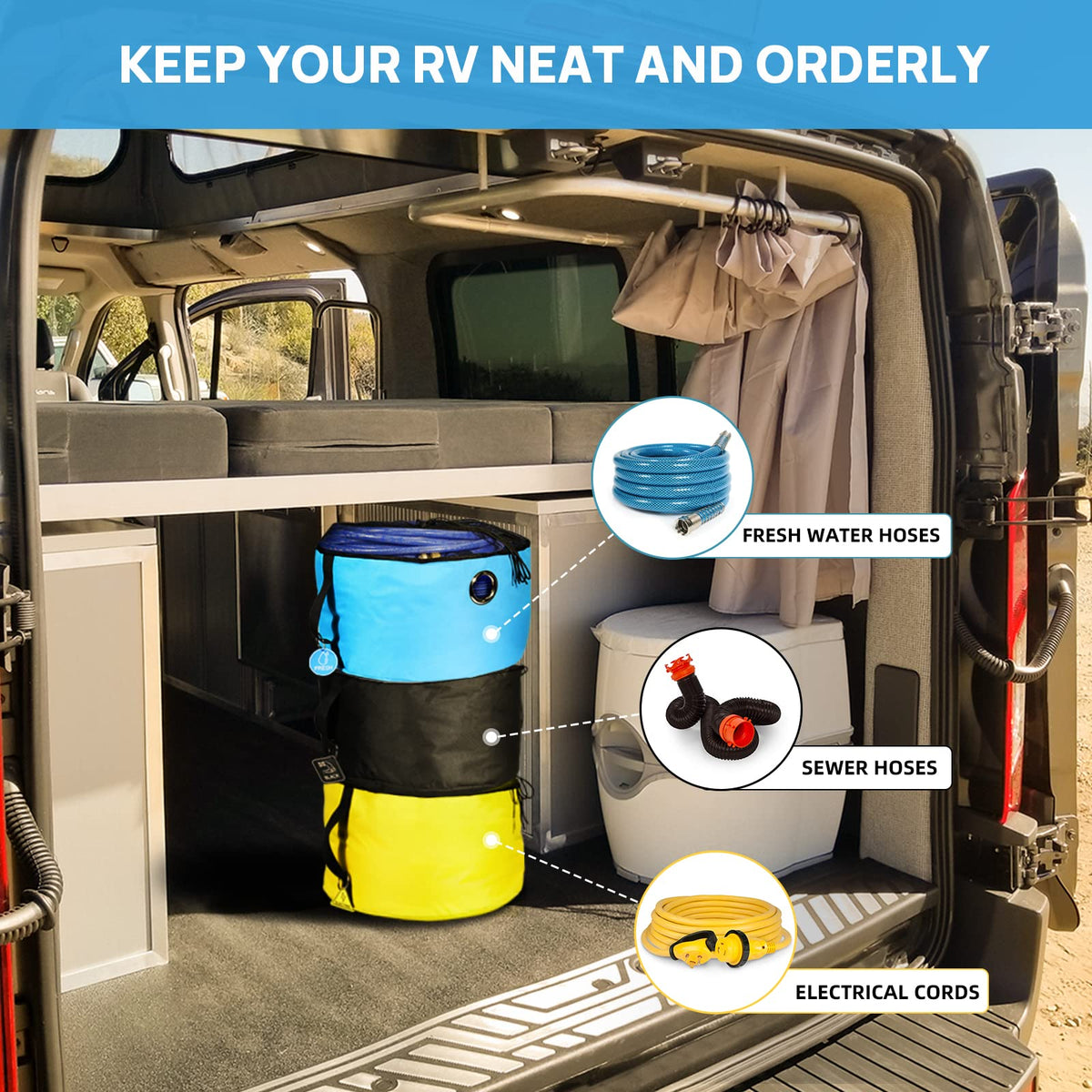 RINBOU waterproof liner detail preventing leaks and protecting RV bays