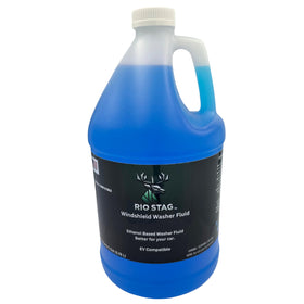 Rio Stag front packaging showing 1-gallon jug and clear label benefit
