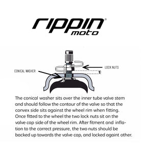 Rippin Moto inner tube in garage lifestyle scene for practical installation
