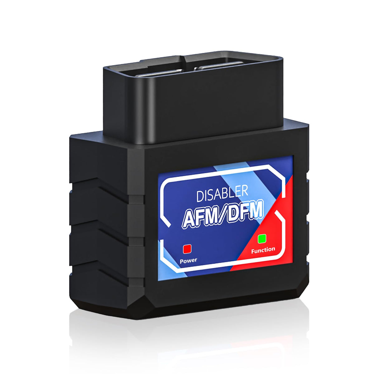 RISEAID AFM Disabler front view showing compact module and plug benefit of easy install